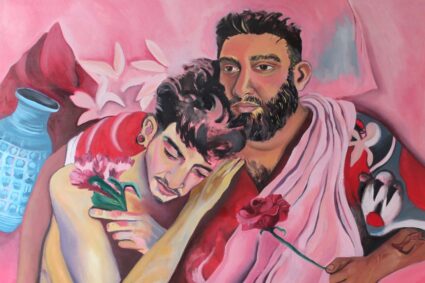 “Hombres como jarrones”, muestra de pinturas de Andrea Gigante