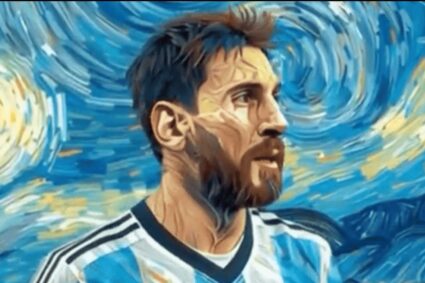 El video viral con IA de Messi en un cuadro de Van Gogh: la creatividad artificial y el fútbol se unen en su momento de máximo apogeo